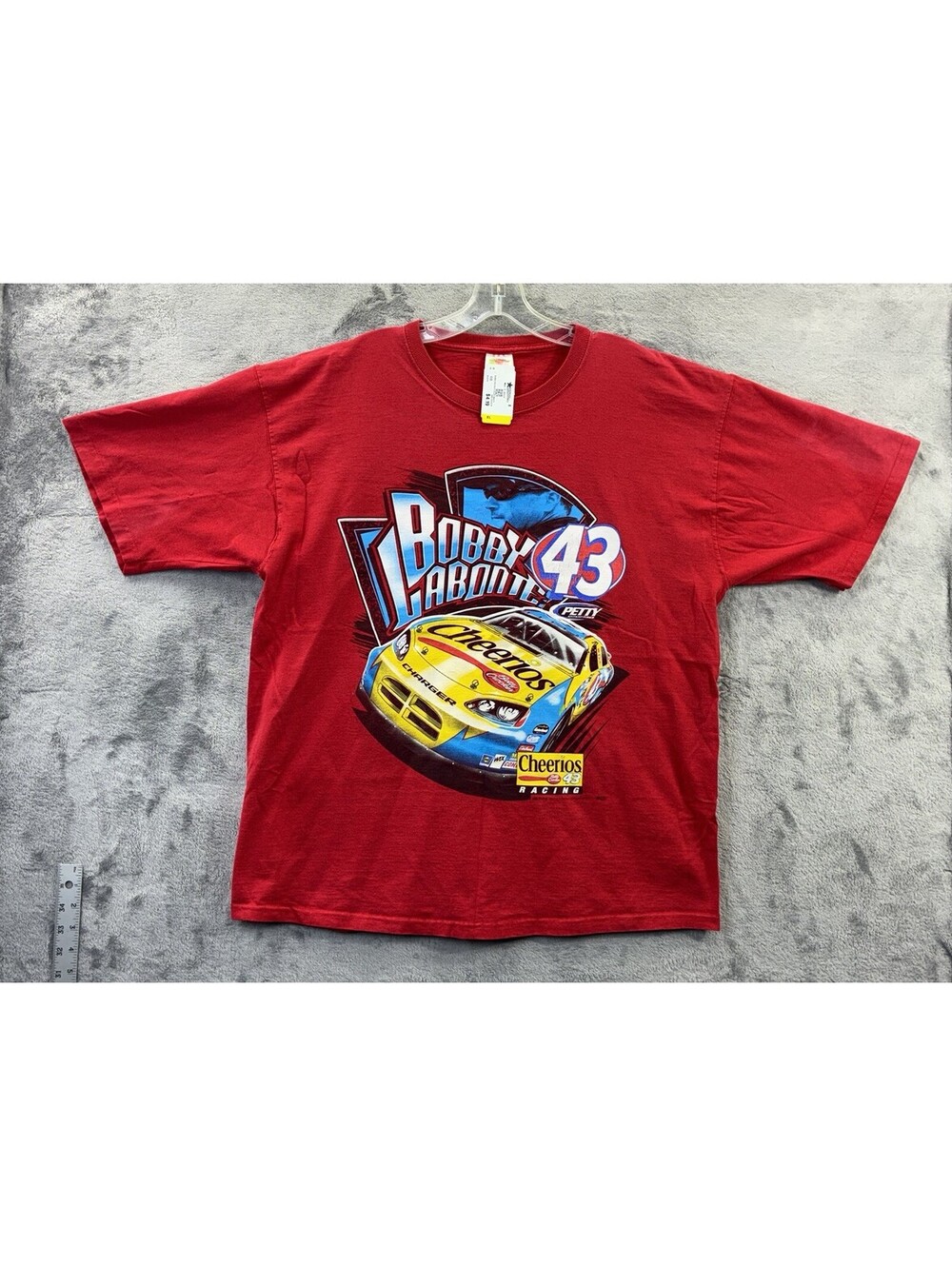 Vtg. Terry LaBonte Racing Shirt #43 Red XL Cheerios Betty Crocker XL Nascar
